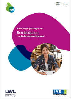 Titelblatt der Broschüre "Handlungsempfehlungen zum Betrieblichen Eingliederungsmanagement (BEM)"